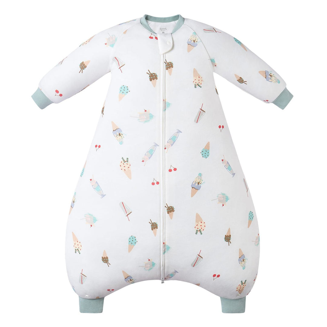 Nest Designs Baby 1.0 TOG Convertible Sleep Bag (Avocado Bamboo) - Ice Cream Summer