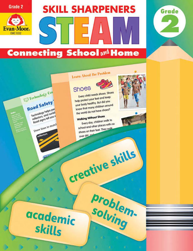 >Evan-Moor Grade 2 Skill Sharpeners: STEAM - Activity Book
