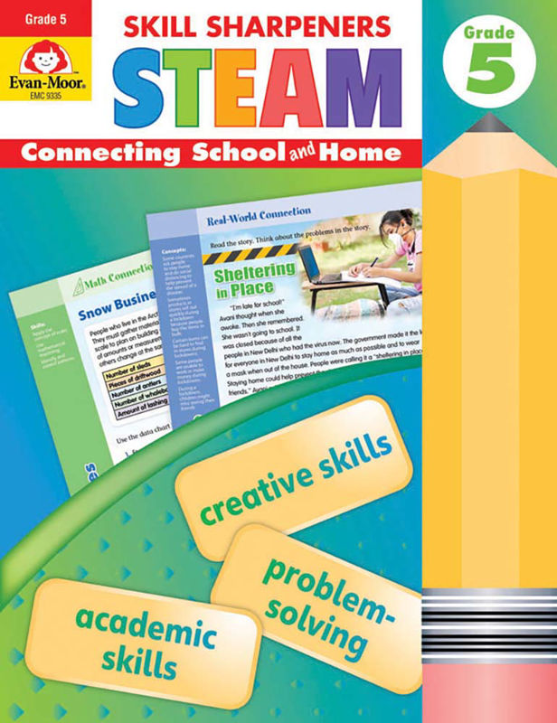 >Evan-Moor Grade 5 Skill Sharpeners: STEAM - Activity Book