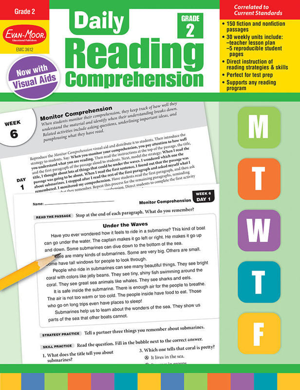 >Evan-Moor Grade 2 Daily Reading Comprehension