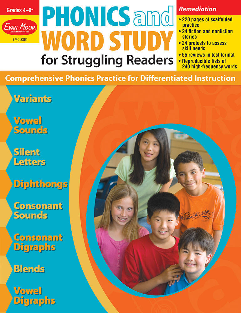 >Evan-Moor Grade 4-6 Phonics and Word Study for Struggling Readers