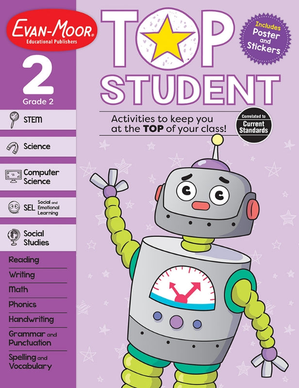 >Evan-Moor Grade 2 Top Student Activity Book