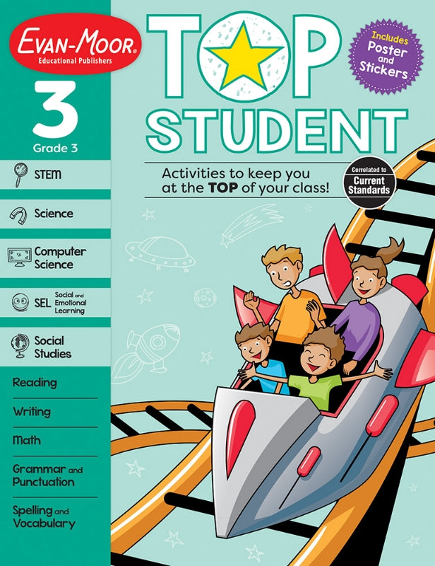 >Evan-Moor Grade 3 Top Student Activity Book