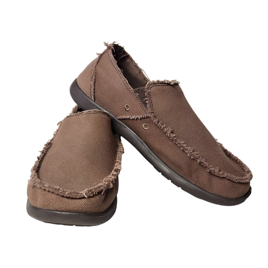 Crocs Men's Santa Cruz Lace Up Canvas Loafers Shoes Expresso