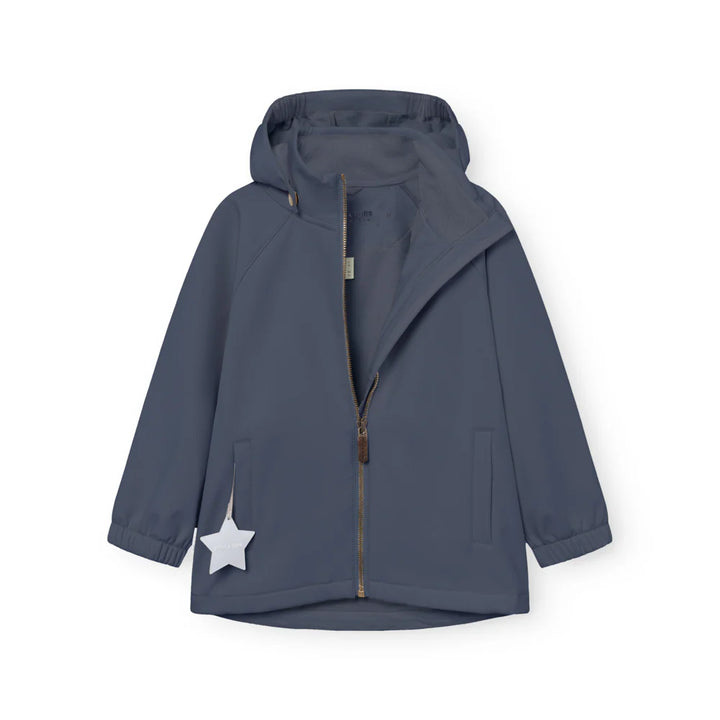 MINI A TURE Kids MATADEN Transitional All Season Softshell Jacket - Ombre Blue