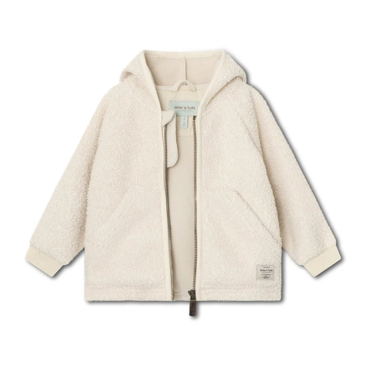 MINI A TURE Kids MATLIFF Teddy Jacket - Angora Cream