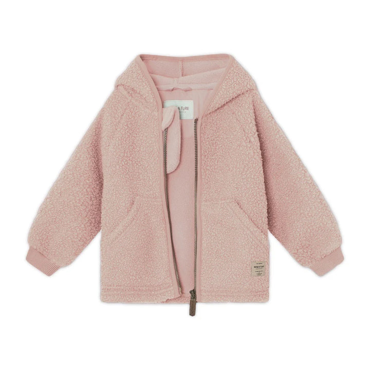 MINI A TURE Kids MATLIFF Teddy Jacket - Adobe Rose