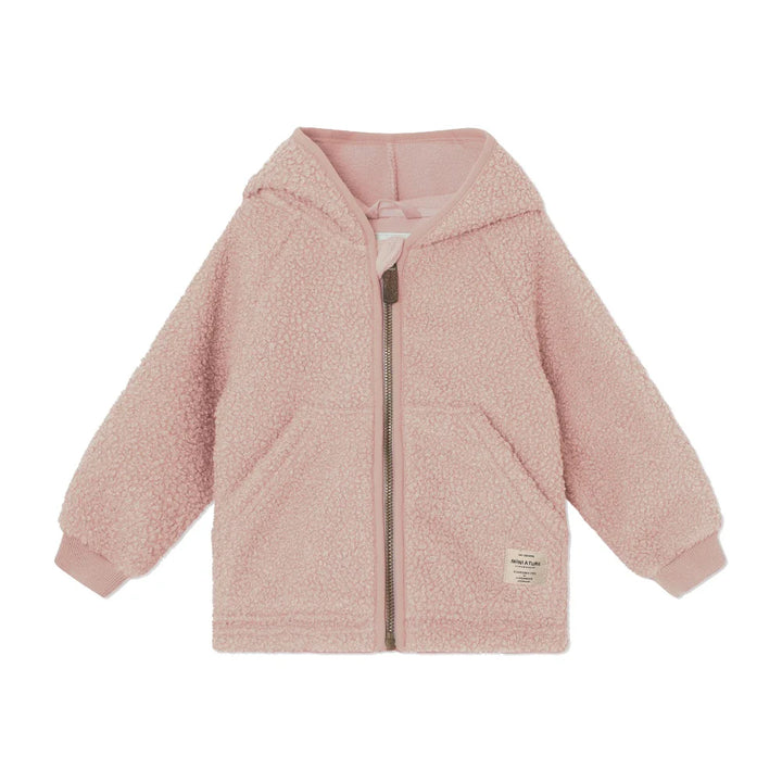 MINI A TURE Kids MATLIFF Teddy Jacket - Adobe Rose