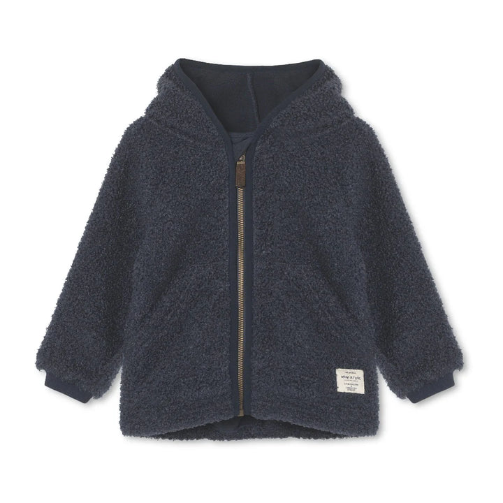 MINI A TURE Kids MATLIFF Teddy Jacket - Outer Space