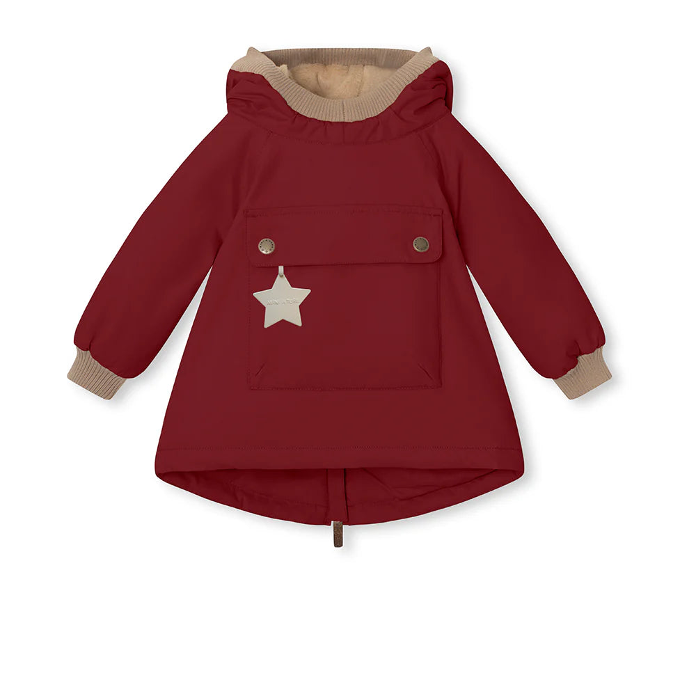 >MINI A TURE Baby MATBABYWEN Winter Anorak - Red Merlot
