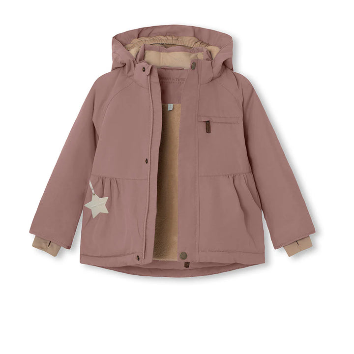 MINI A TURE Kids MATBRIDDINE Fleece Lined Winter Jacket - Light Plum