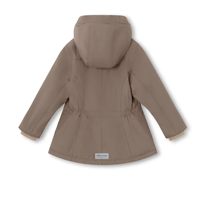 MINI A TURE Kids MATVELAJANNA Winter Jacket in Morel Grey