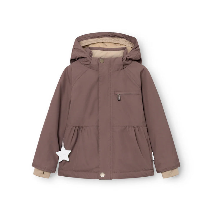 MINI A TURE Kids MATBRIDDINE Fleece Lined Winter Jacket - Peppercorn Plum