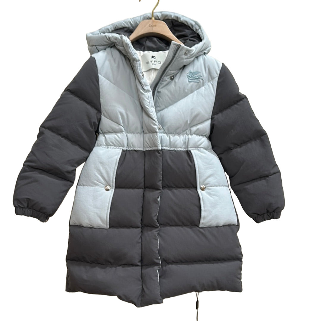 Etro Puffer Etro Etro Boys Paisley Puffer Jacket In Green