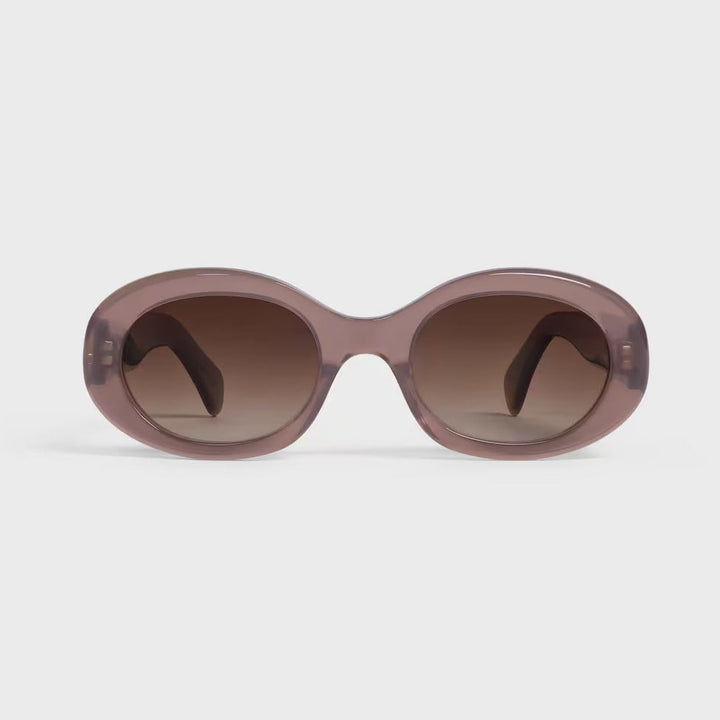 Celine Women's TRIOMPHE 01 Sunglasses in MILKY HAZELNUT