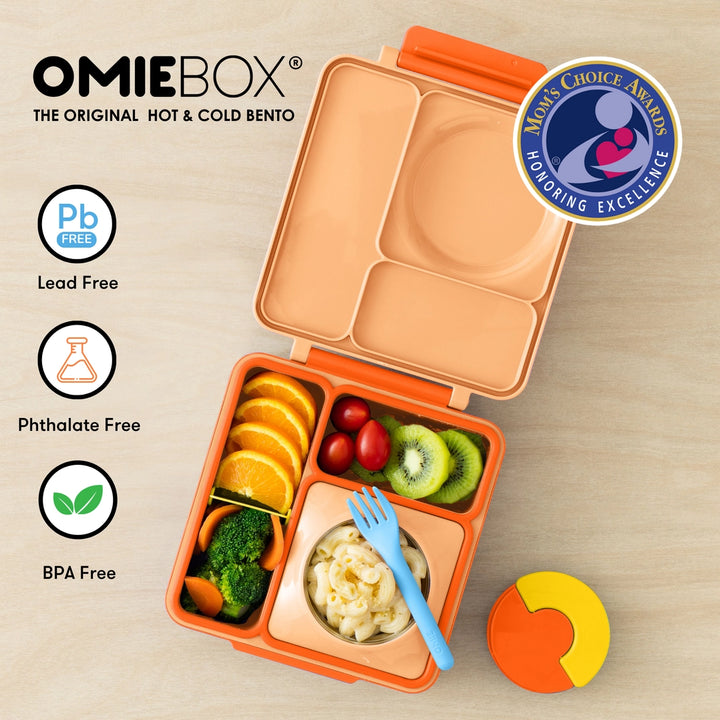 OmieBox Lunch Box - Poppy Orange 3-7Y