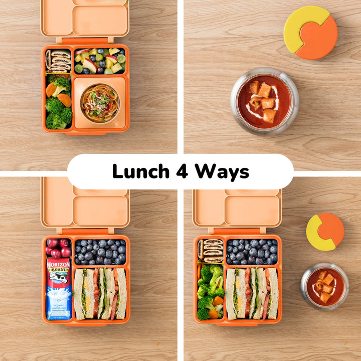 OmieBox Lunch Box - Poppy Orange 3-7Y
