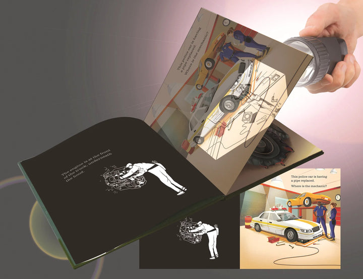 USBORNE Shine-a-Light - At the Garage