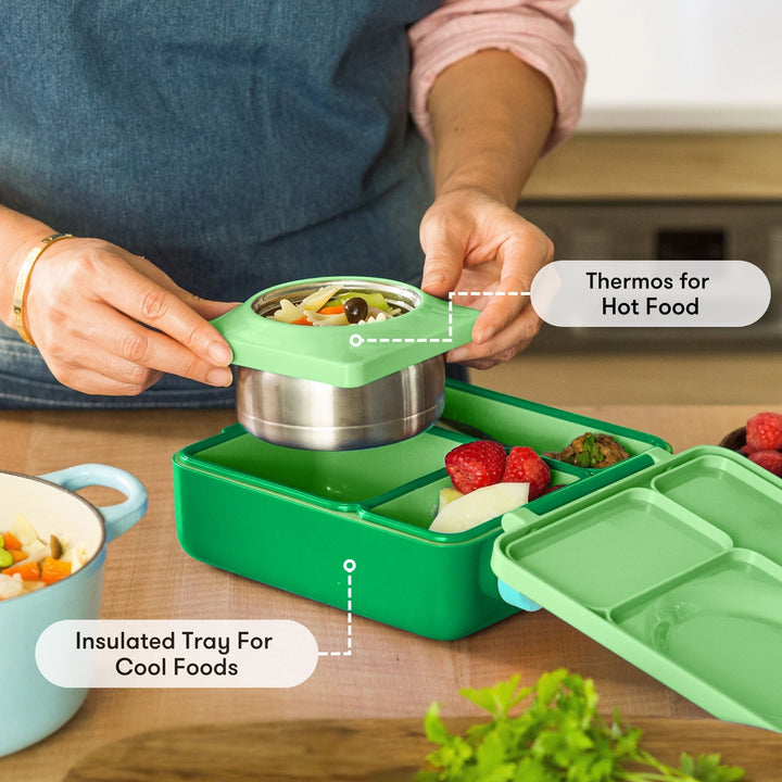 OmieBox Lunch Box - Apple Green 3-7Y