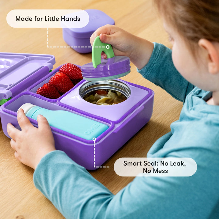OmieBox Lunch Box - Lilac Purple 3-7Y