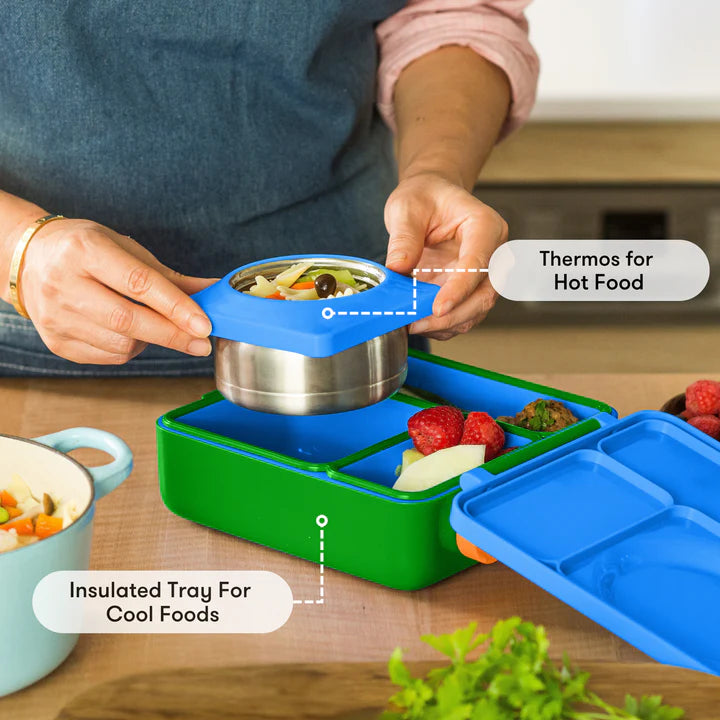 OmieBox Lunch Box - Monster Blue 3-7Y