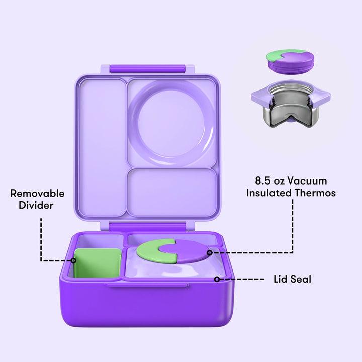 OmieBox Lunch Box - Lilac Purple 3-7Y