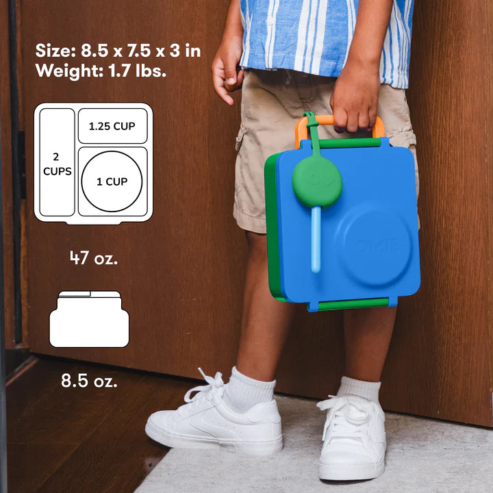 OmieBox Lunch Box - Monster Blue 3-7Y