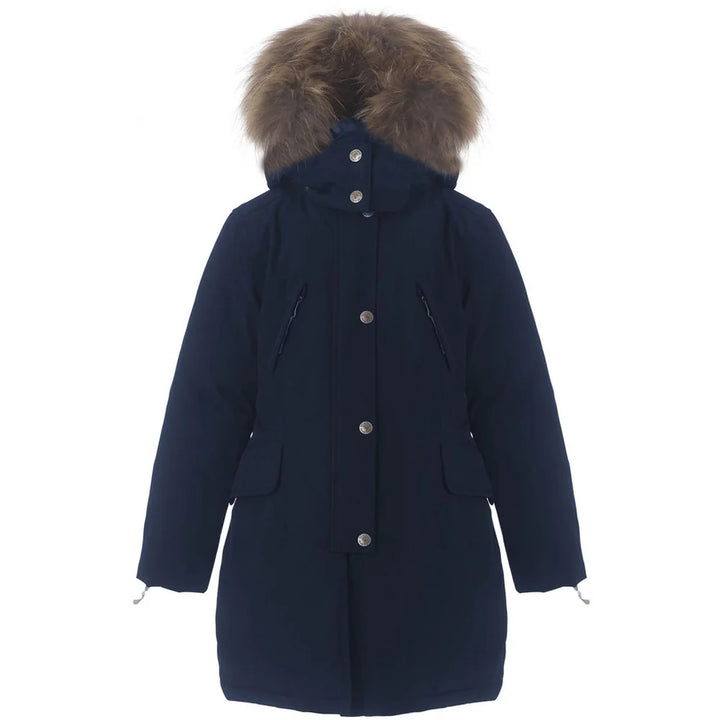 Ver De Terre Girls ARCTIC Winter Down Coat with Fur - Navy