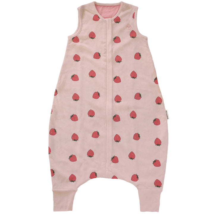 Woolino Merino Wool 4 Season Baby Sleep Bag with FEET opening - Strawberry