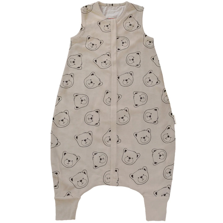 Woolino Merino Wool 4 Season Baby Sleep Bag with FEET opening - Teddy Bear