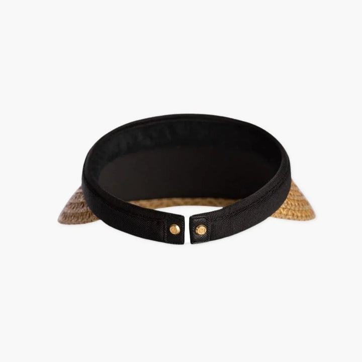 Eric Javits BRADFIELD 13745 Sun Visor Hat in Natural/Black