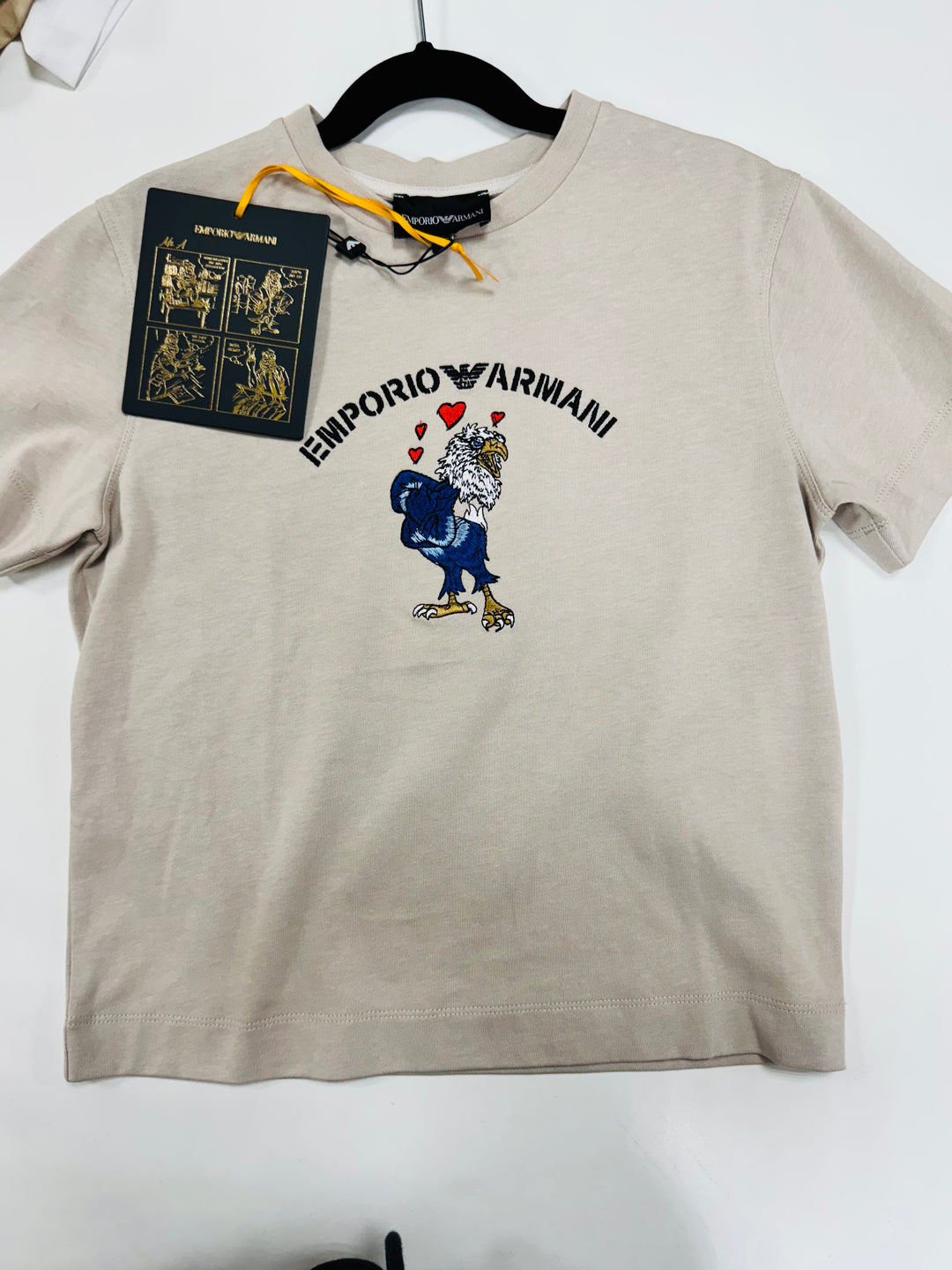 Emporio Armani Junior Gray w/ Eagle T-shirt - 6Y