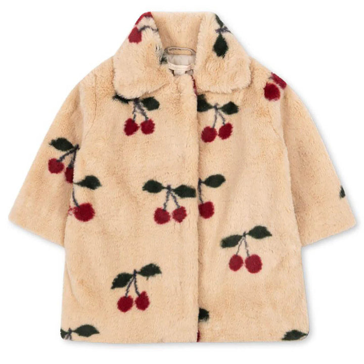 Konges Sloejd Kids Fuzzie Coat - Ma Grande Cerise