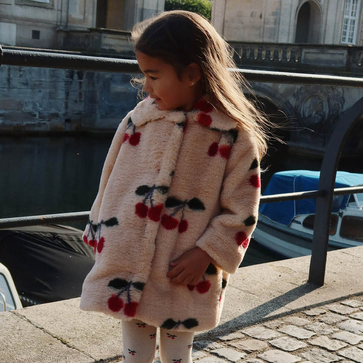 Konges Sloejd Kids Fuzzie Coat - Ma Grande Cerise