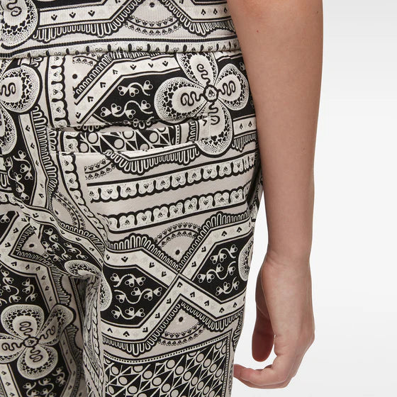 Moose Knuckles Kids Kennedy Printed Joggers w/ Ankle Cuffs - Grey