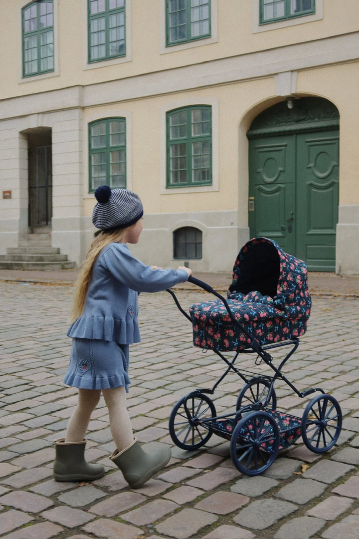 Konges Sloejd Kids Girls Soleil Cardigan+Shirt Set - Country Blue