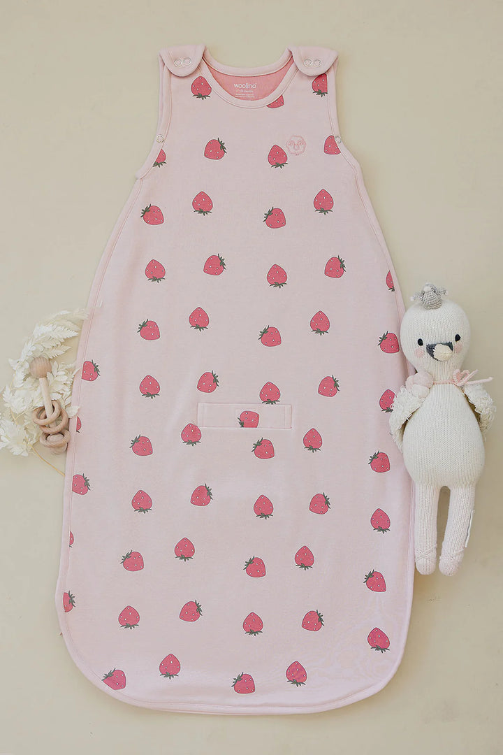 Woolino Merino Wool 4 Season Sleep Bag ULTIMATE - Strawberry