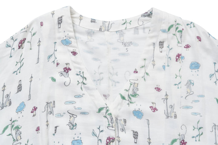 Nest Designs Women's Bamboo Silk Robe - The Town Mouse & The Country Mouse