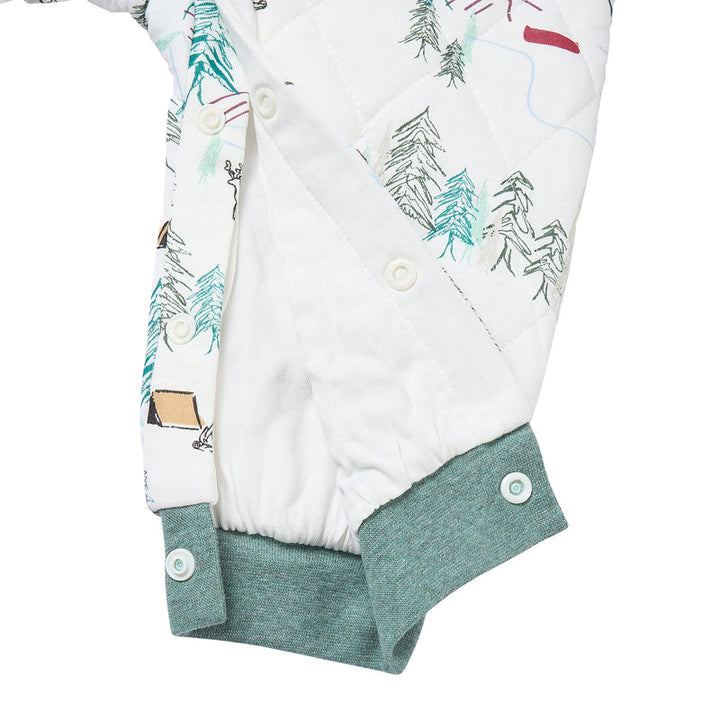 Nest Designs Baby Long Sleeve Romper (Bamboo Jersey) - Happy Trails