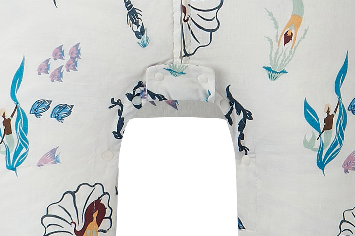 Nest Designs Kids/Baby 0.6 TOG Short Sleeve Footed Sleep Suit (Bamboo Pima) - Splish Splash