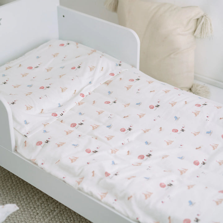 Nest Designs Cotton Fitted Twin Sheet - Beach Daze 193x99cm