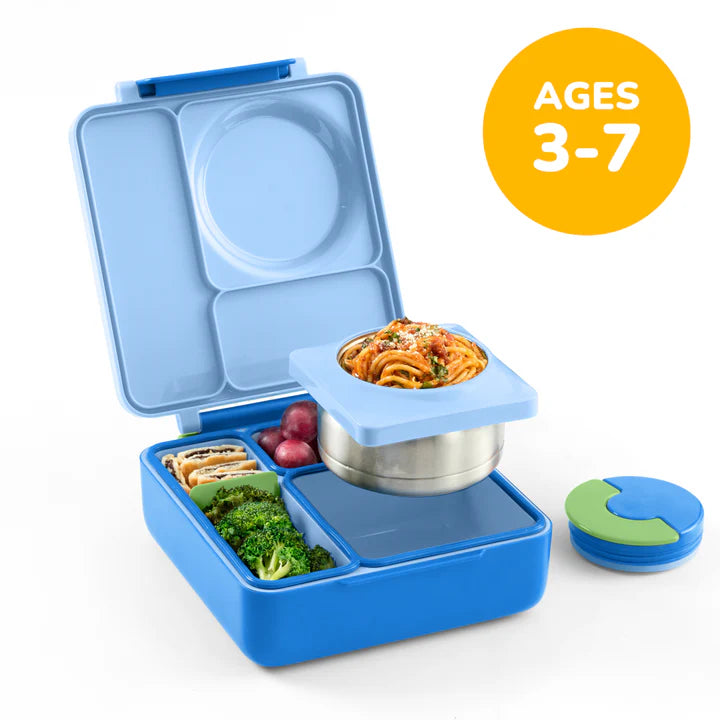 blue fish bento box OmieBox Lunch Box