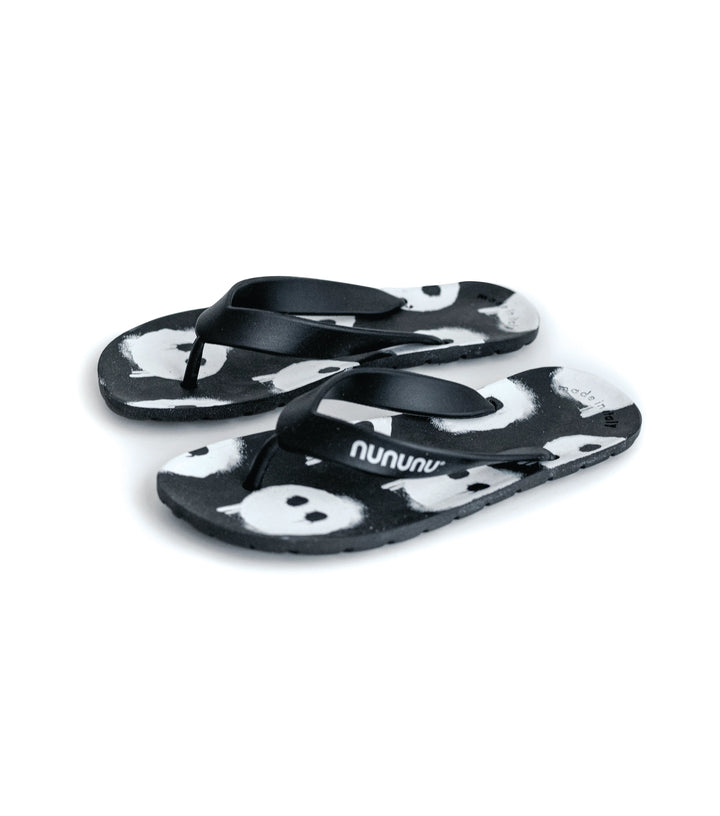 Nununu Kids MELTING MASKS FLIP FLOPS - BLACK
