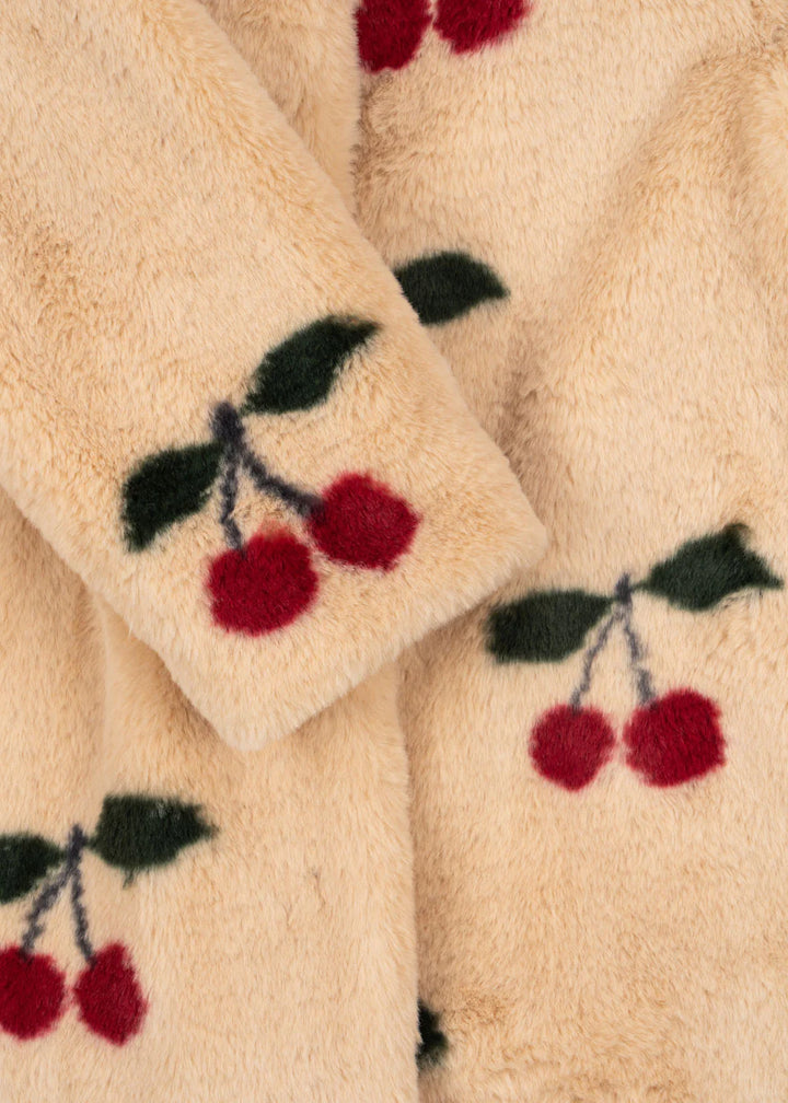 Konges Sloejd Kids Fuzzie Coat - Ma Grande Cerise