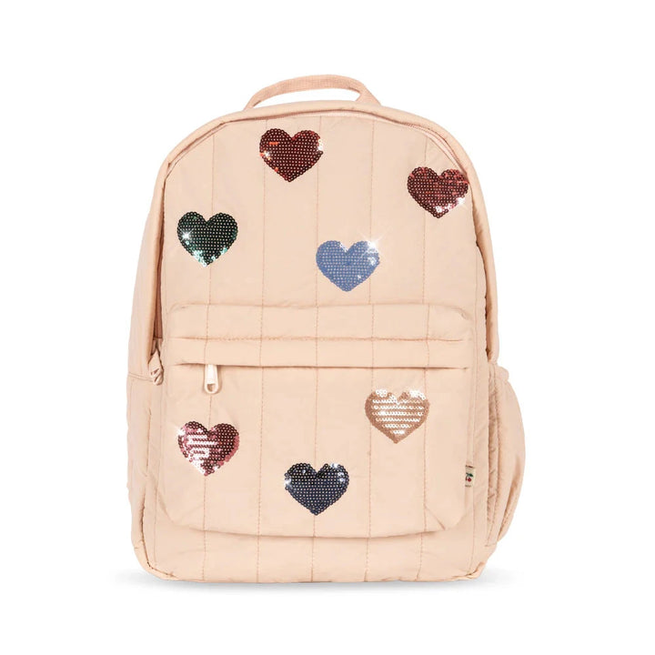 Konges Sloejd Kids JUNO Quilted Sequin Backpack - Cameo Rose