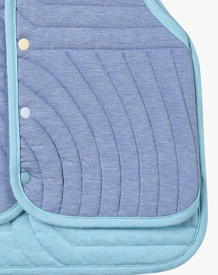 Nest Designs - Petite Revery Kids Cotton Quilted Cloud Vest - Forget-Me-Not