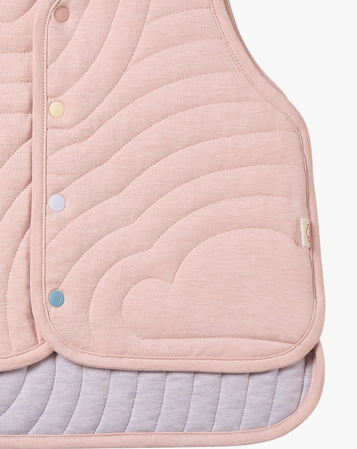 Nest Designs - Petite Revery Kids Cotton Quilted Cloud Vest - Rose Smoke