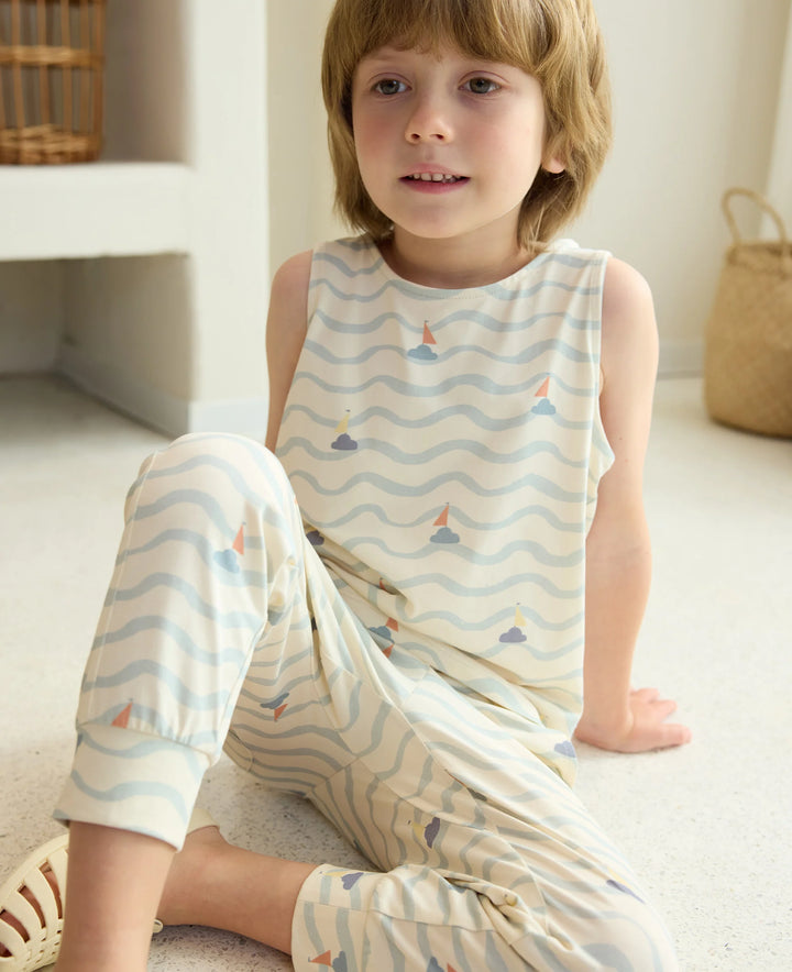 Nest Designs - Petite Revery Kids Quick Dry Cooling Cotton Jogger - Sea La Vie