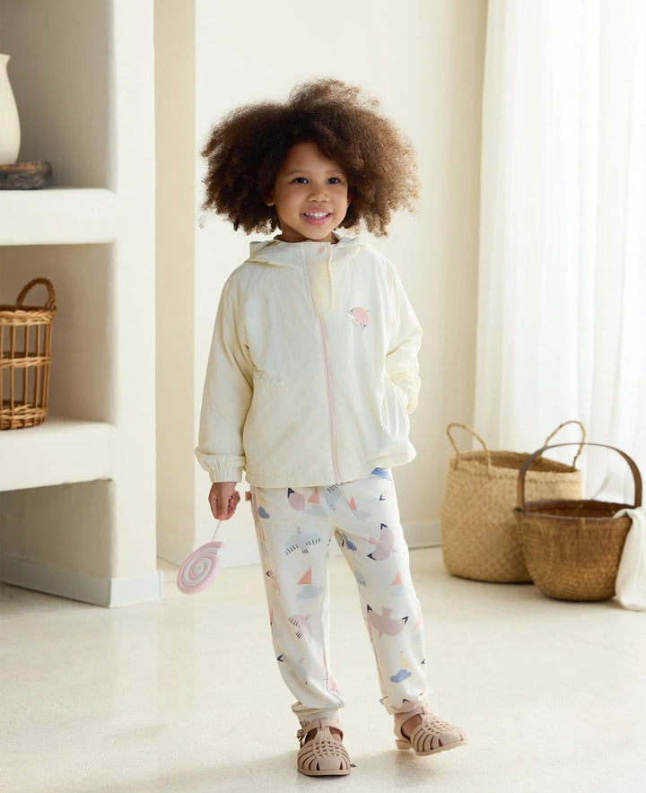 Nest Designs - Petite Revery Kids French Terry Contrast Trim Joggers - Summer Sailing