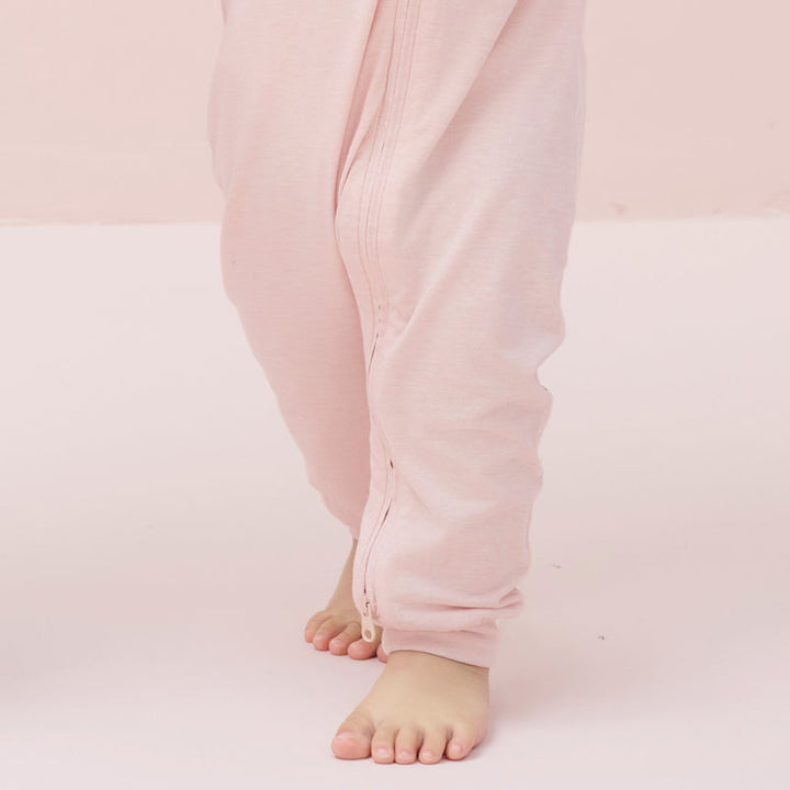 Nest Designs Baby Short Sleeve Slant Opening Romper (Bamboo Jersey) - Rose Smoke